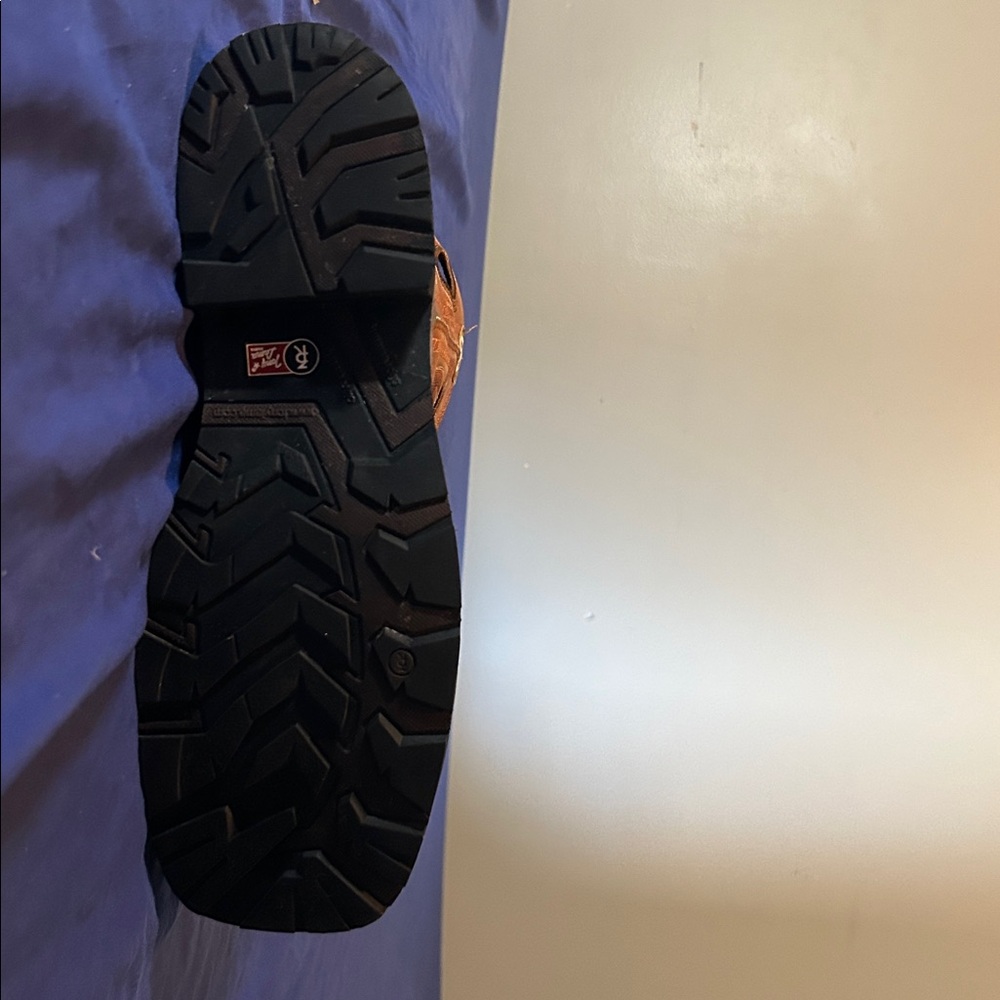 Tony Lama Tan Leather Cowboy Boots steel toe Make a reasonable Offer. - Picture 8 of 9